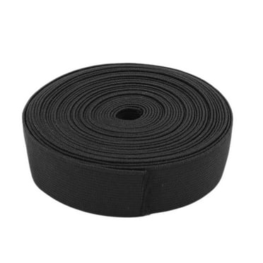 Soft & Stretchy-Choice of Size General Purpose Knitted Polyester Elastic Black
